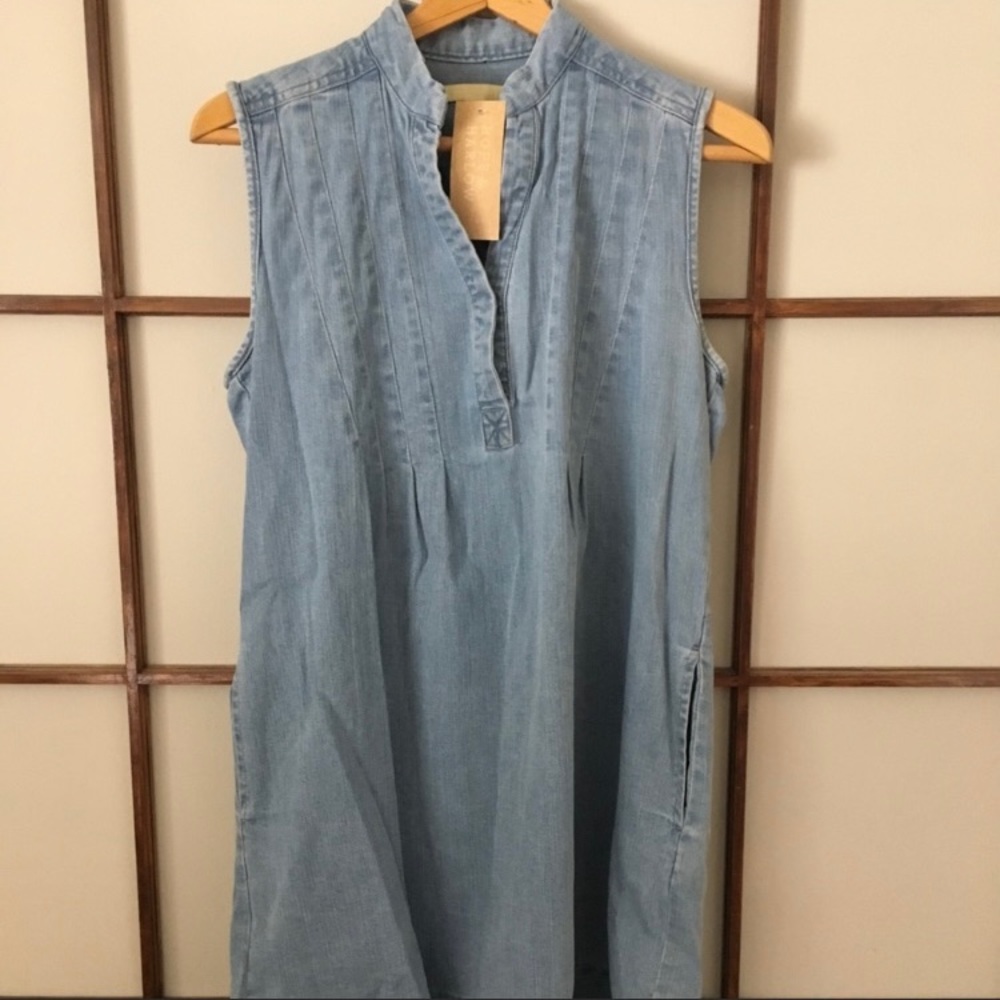 NWT Hope&Harlow denim dress raw hem size 2